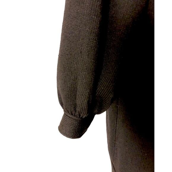 VTG Black St John Separates Open Longline Cardigan Santana Knit Small - Picture 7 of 11